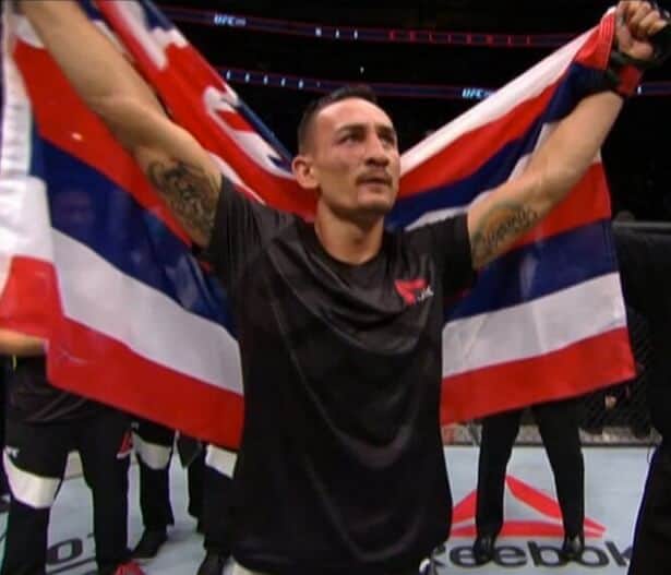 UFC Max Holloway with Victory