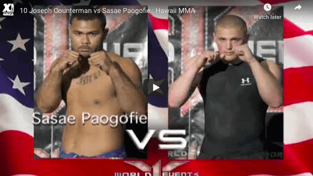 10 Joseph Counterman vs Sasae Paogofie : Hawaii MMA