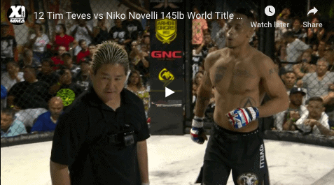 12 Tim Teves vs Niko Novelli 145lb World Title Fight Hawaii MMA