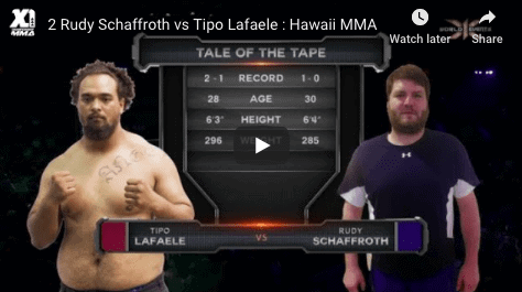 2 Rudy Schaffroth vs Tipo Lafaele : Hawaii MMA