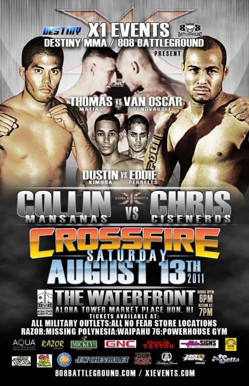 X1#38: Crossfire (Aug 13, 2011) Fight Results