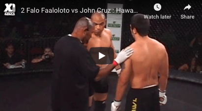 2 Falo Faaloloto vs John Cruz : Hawaii MMA
